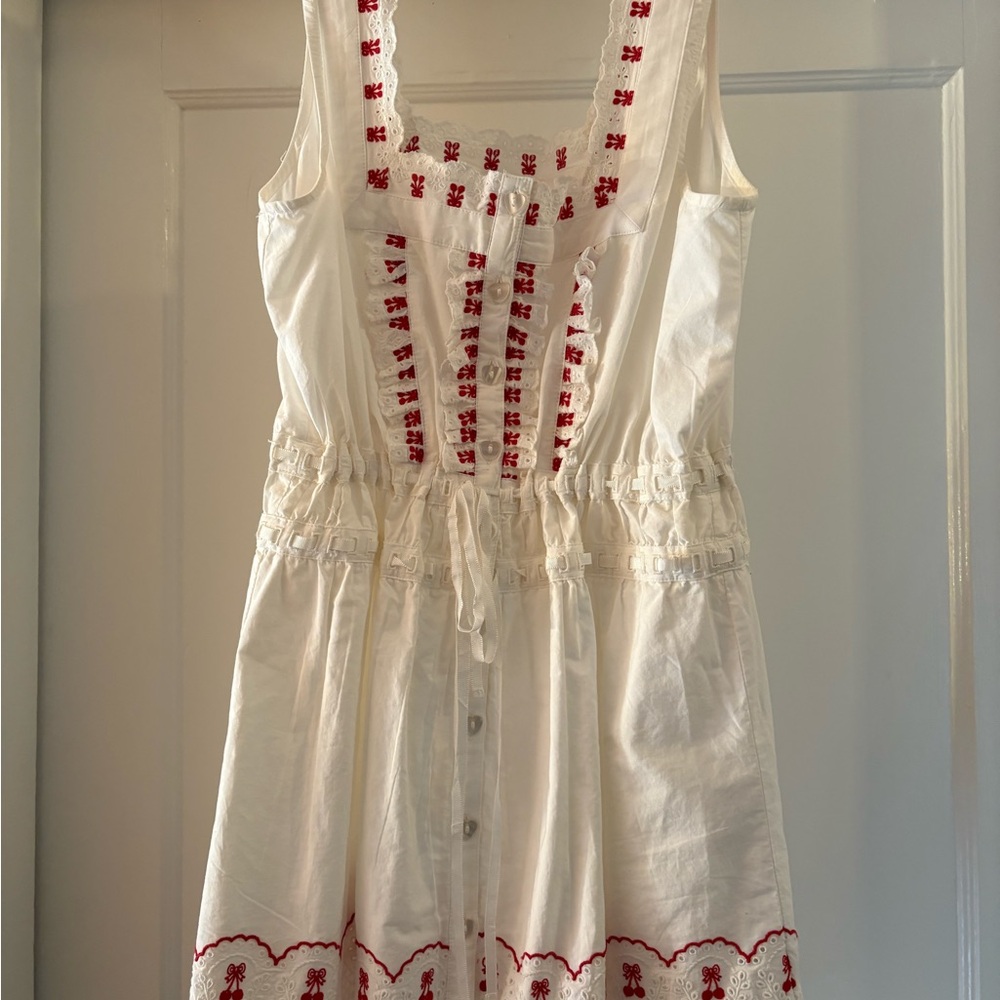Damson Madder Amaya Cherries Dress, US 6/UK 10 - Picture 2 of 6
